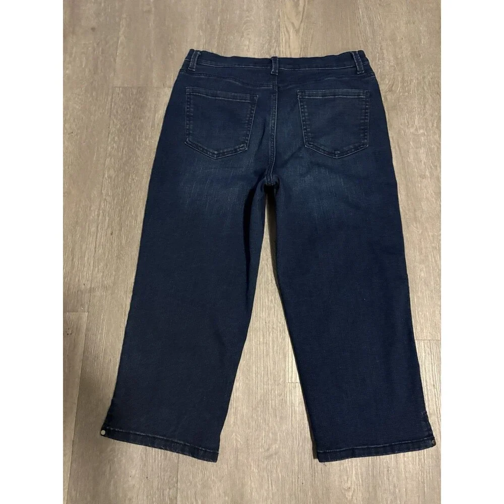 Gloria Vanderbilt Ladies Jeans Size 10 Amanda Capri Blue Stretch